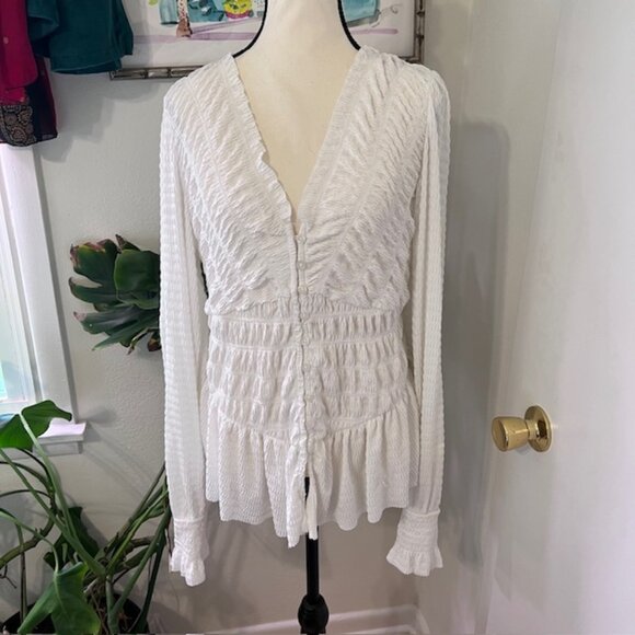 Anthropologie Smocked Top - Picture 1 of 2